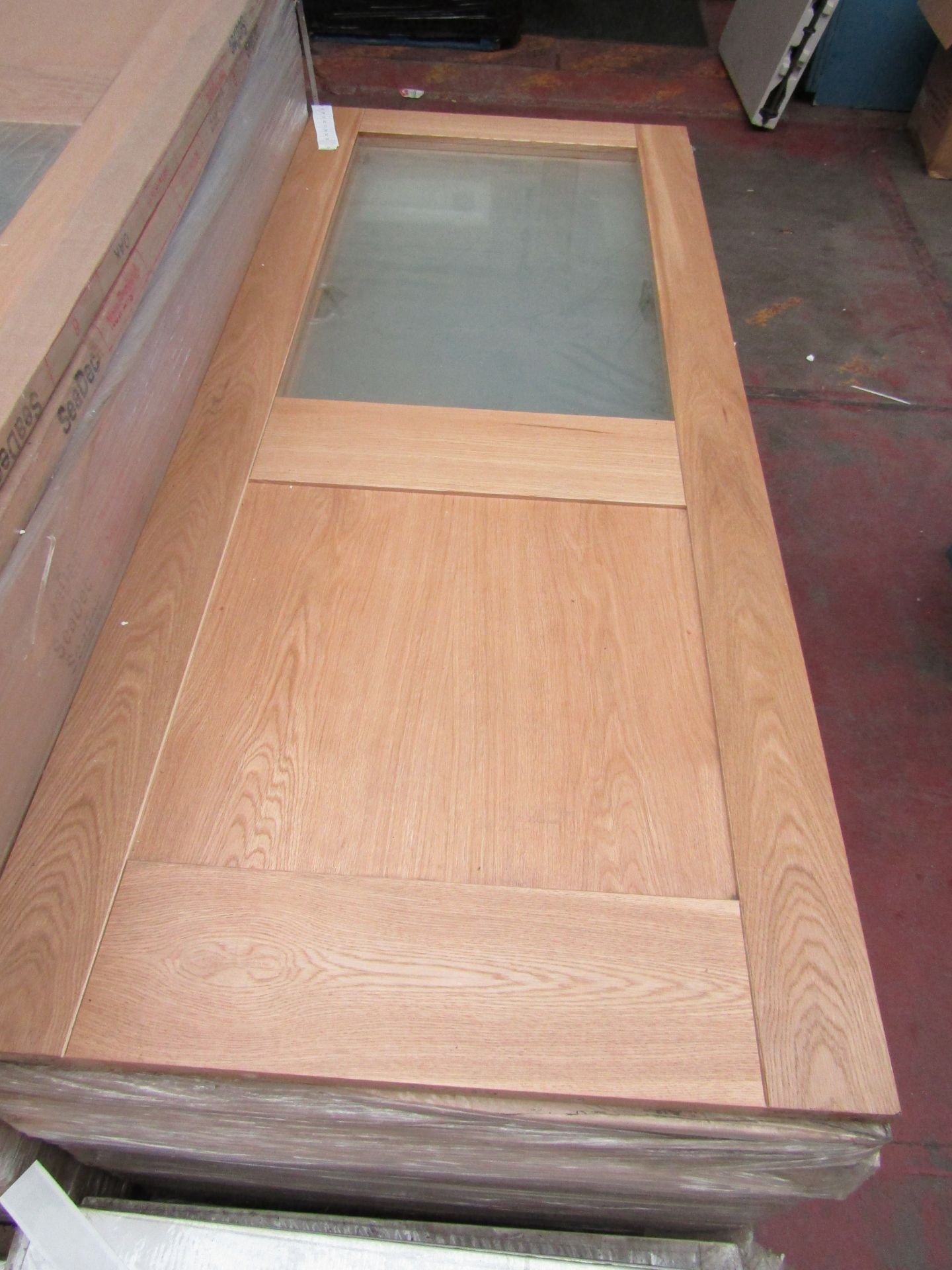 Seadec New England 78 x 33 Clear Glazed Pre Finished to a High Standard Oak Veneer Solid Wood