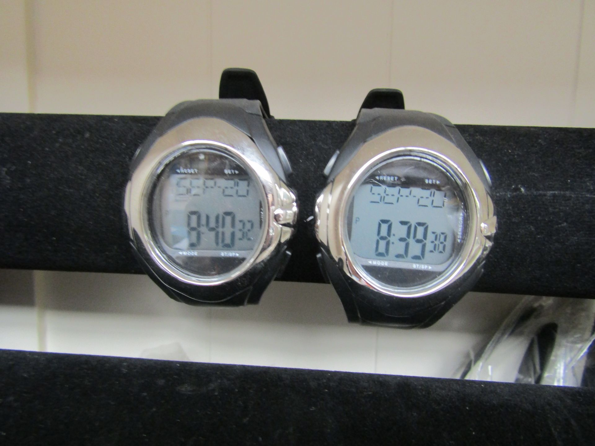 2x Designer Habitat Pulse rate watches, new and working