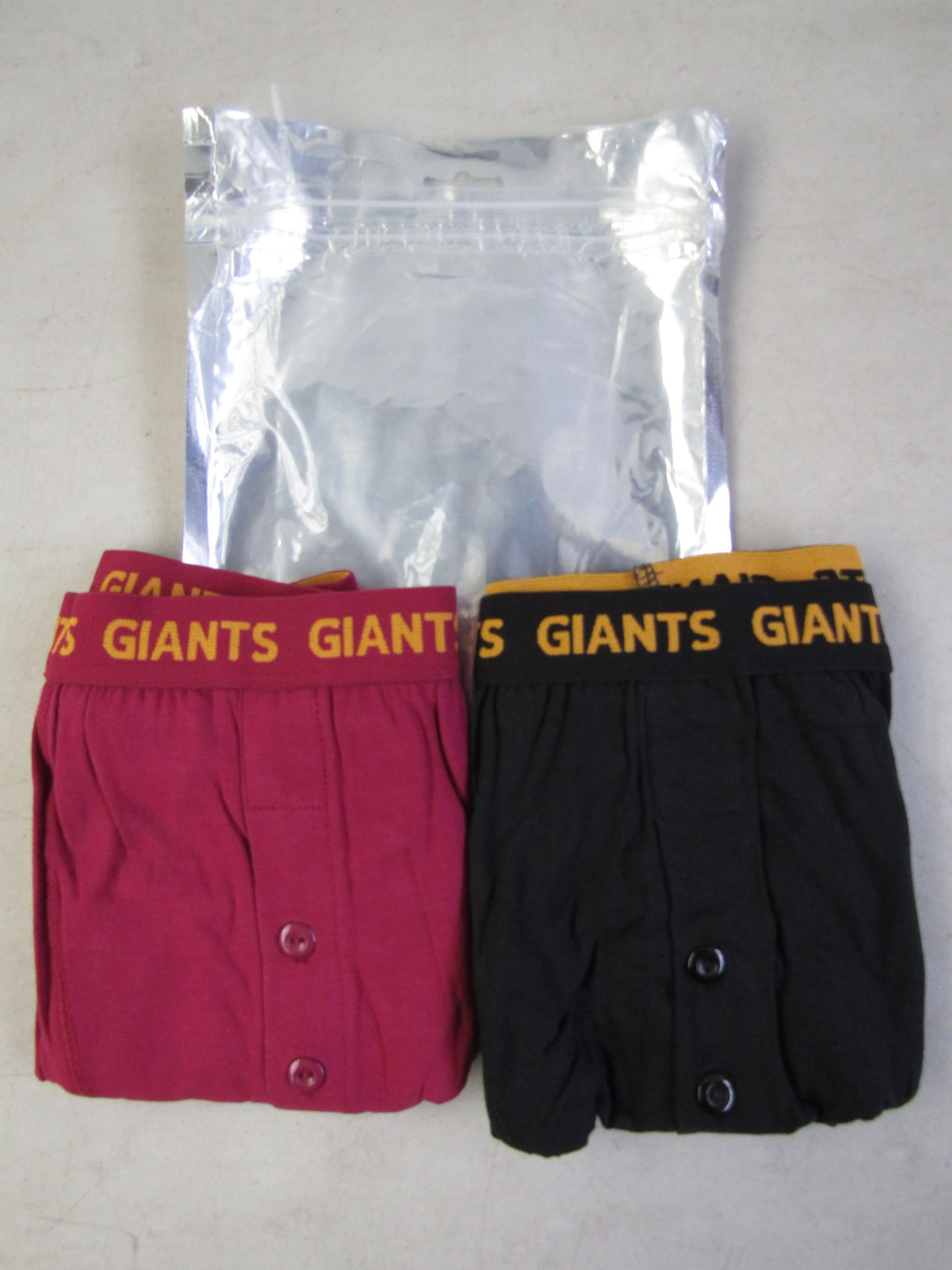 1X Giants, Mens 2PK boxer shorts size XXX/L new in packaging