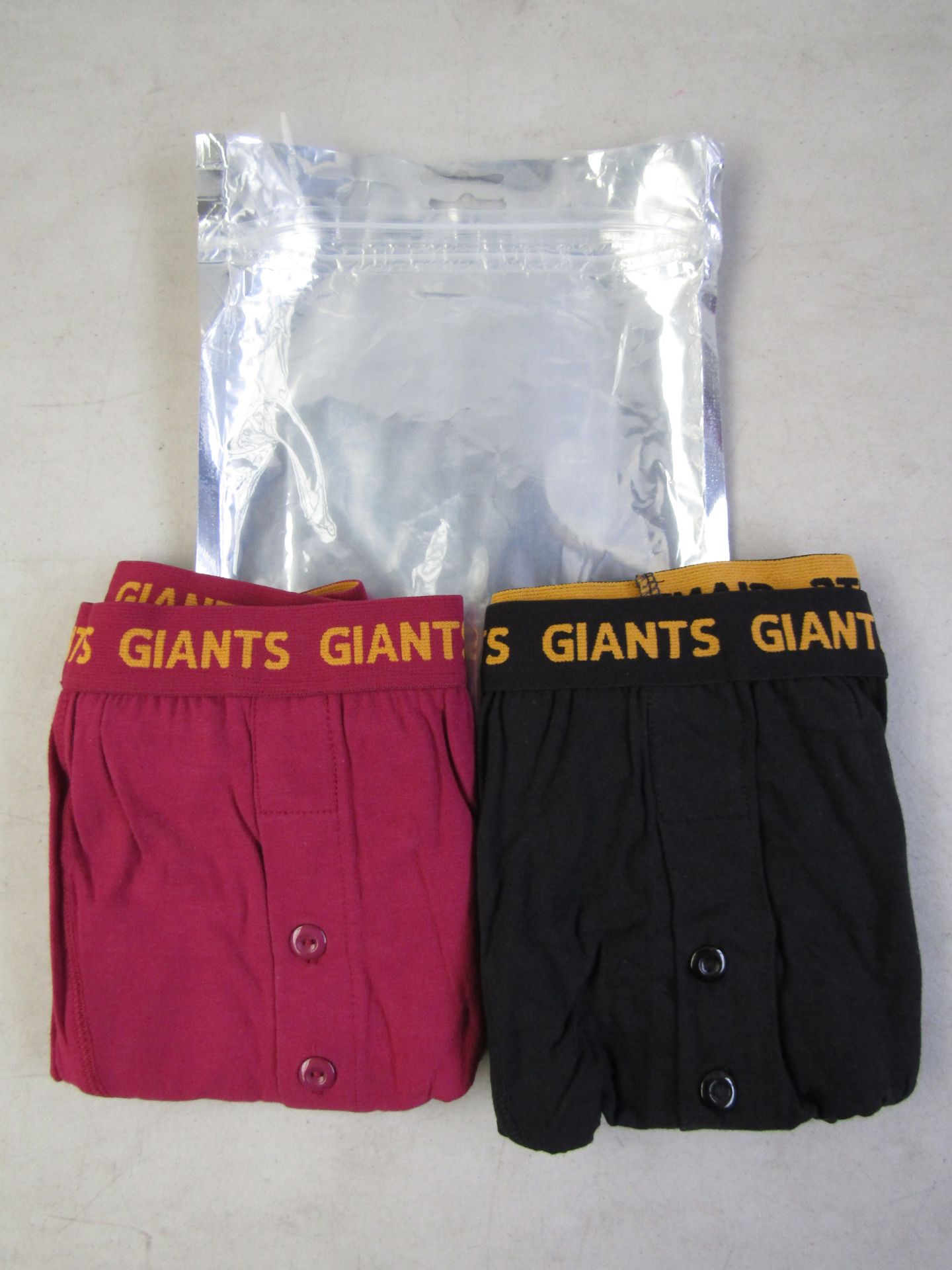 1X Giants, Mens 2PK boxer shorts size Large new in packaging