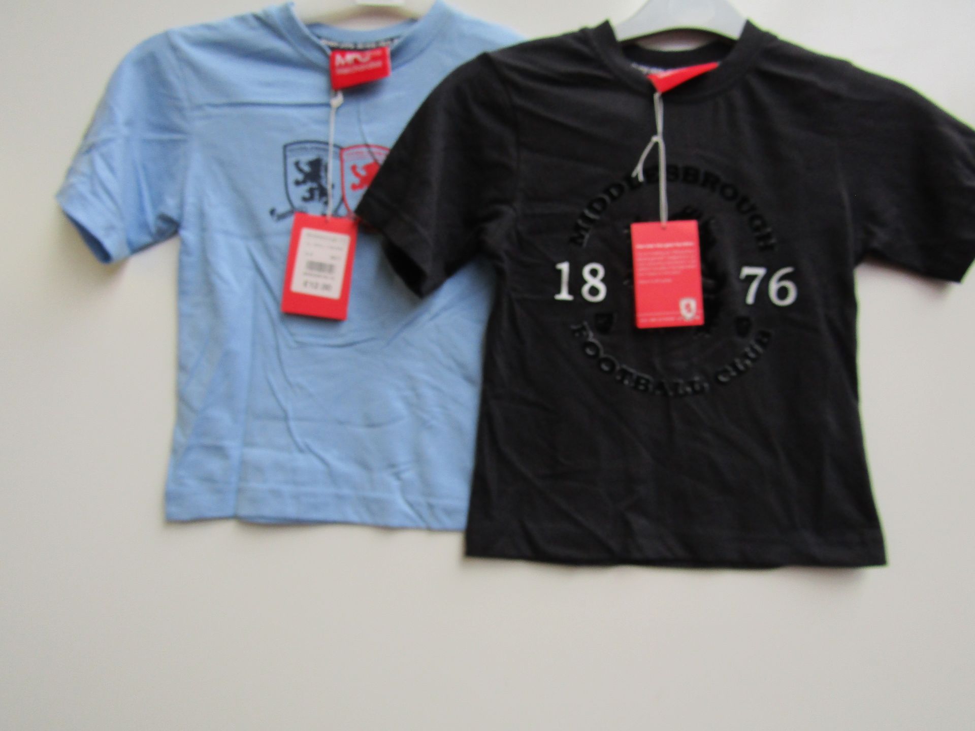 2x Middlebrough T-Shirts both Age 3/4