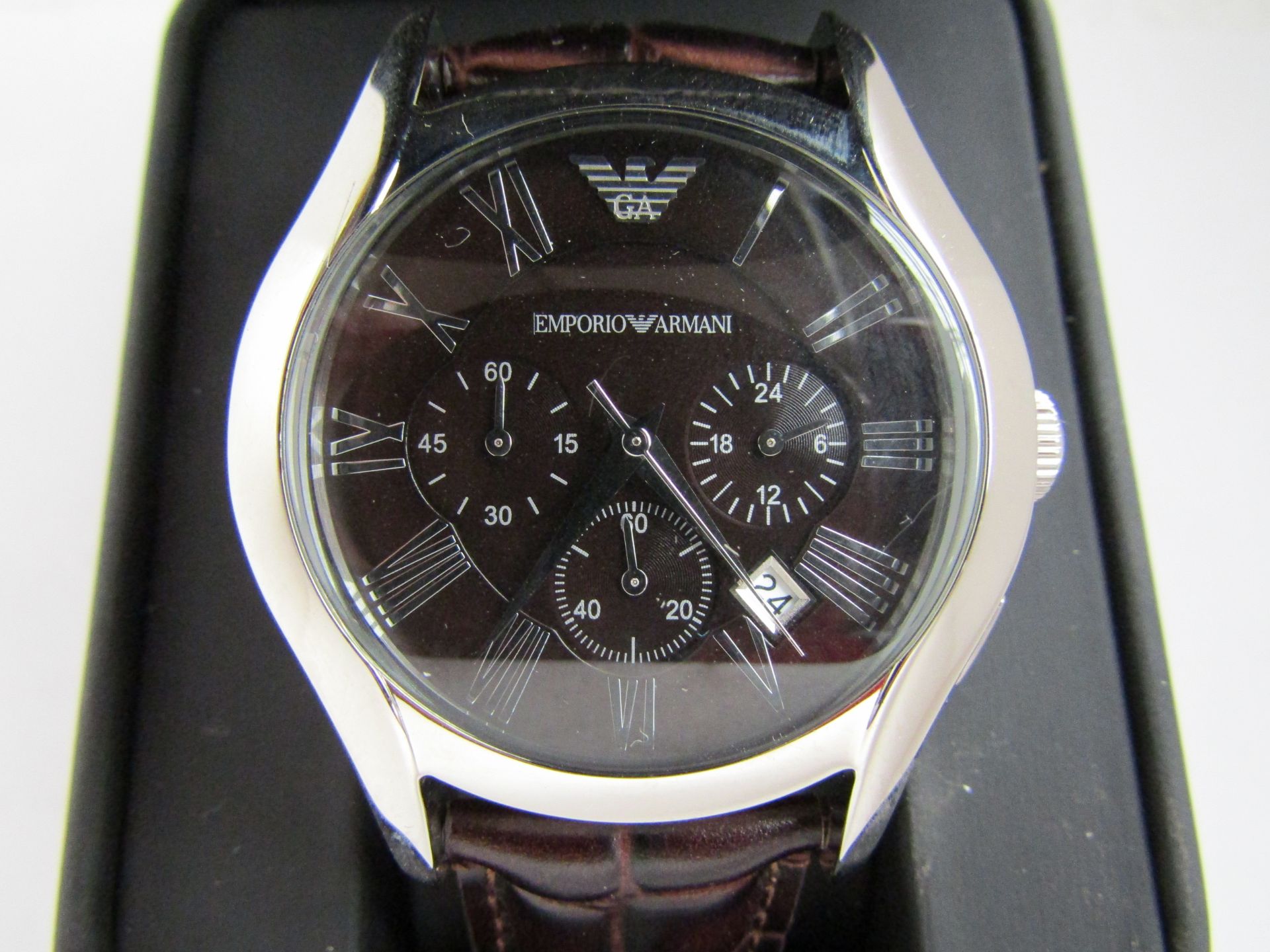 NO VAT!! Armani AR2447 watch new and ticking in presentation box