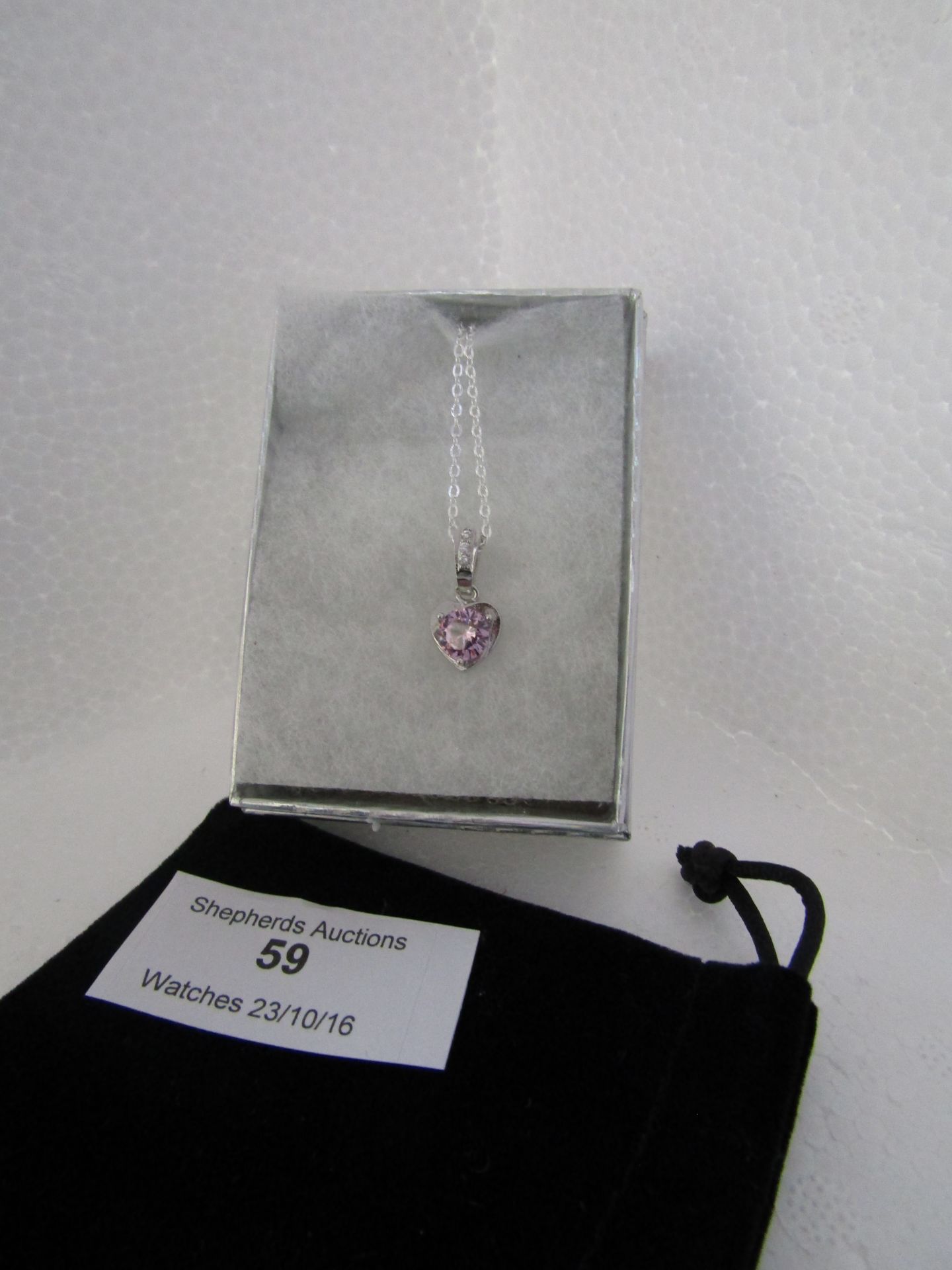 Necklace with Large Swarovski element stone, New in a Presentation box
