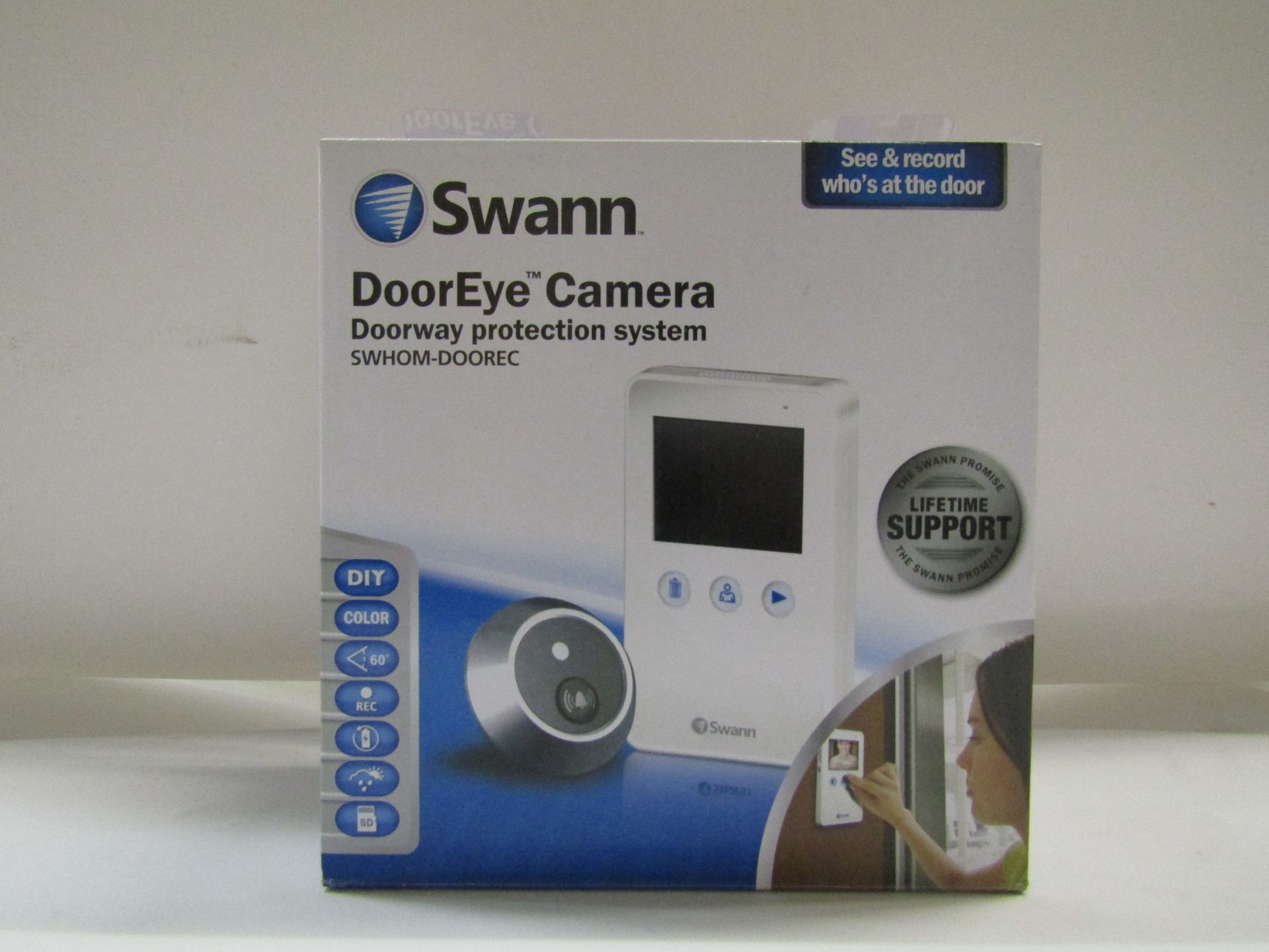 Swann Door Eye Camera, Doorway Protection System. New & Boxed.