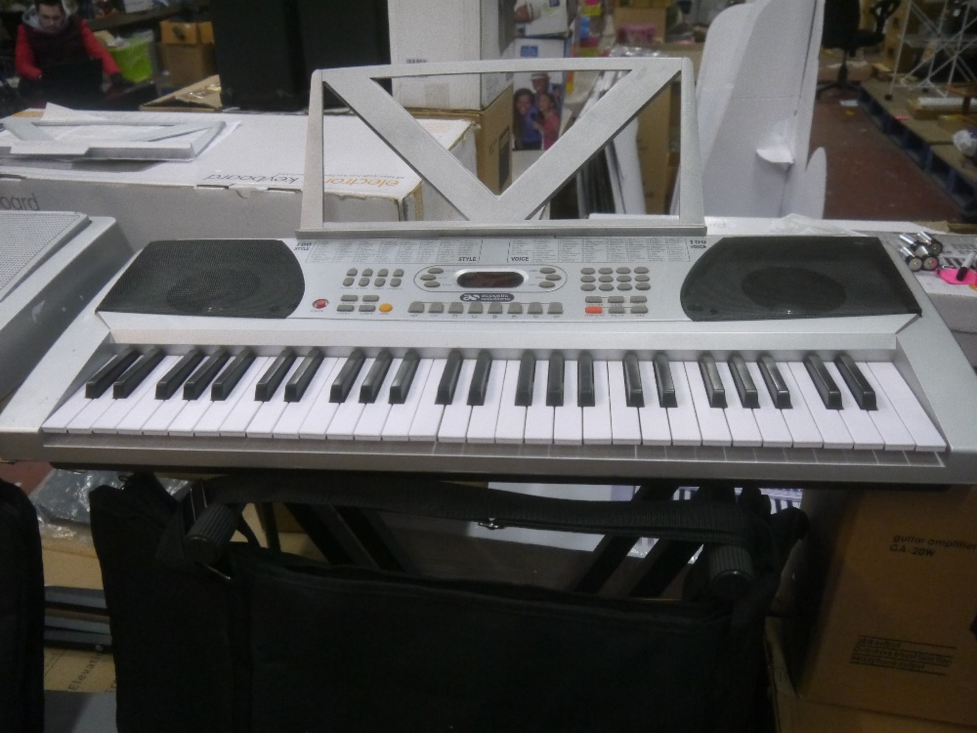 Acoustic solutions 54 key multi-function keyboard, tested working and boxed.