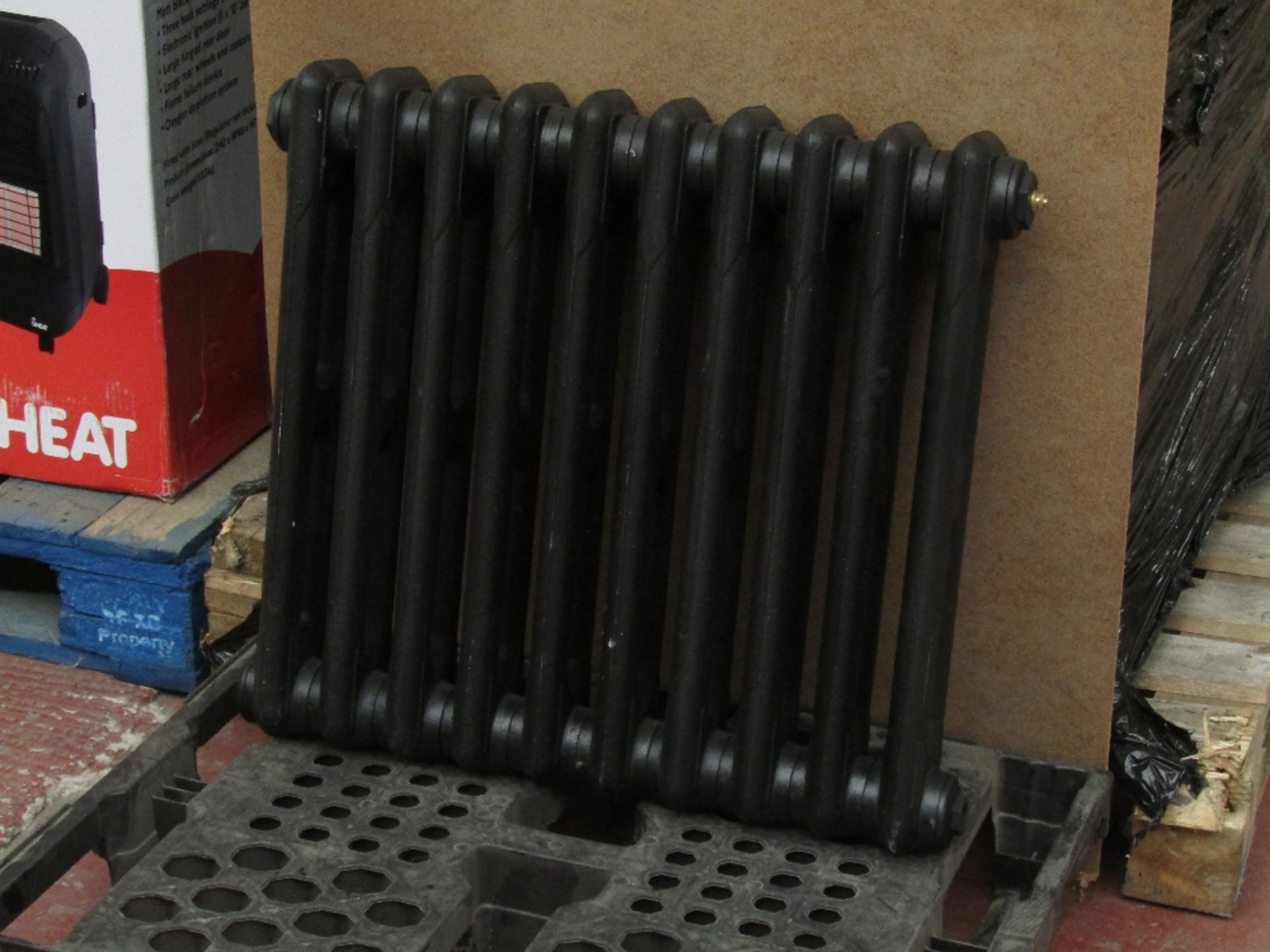 NO VAT!! 10 Collumn Wall Mounted Cast Iron Radiator, has been pressure tested to 8 bar, New but