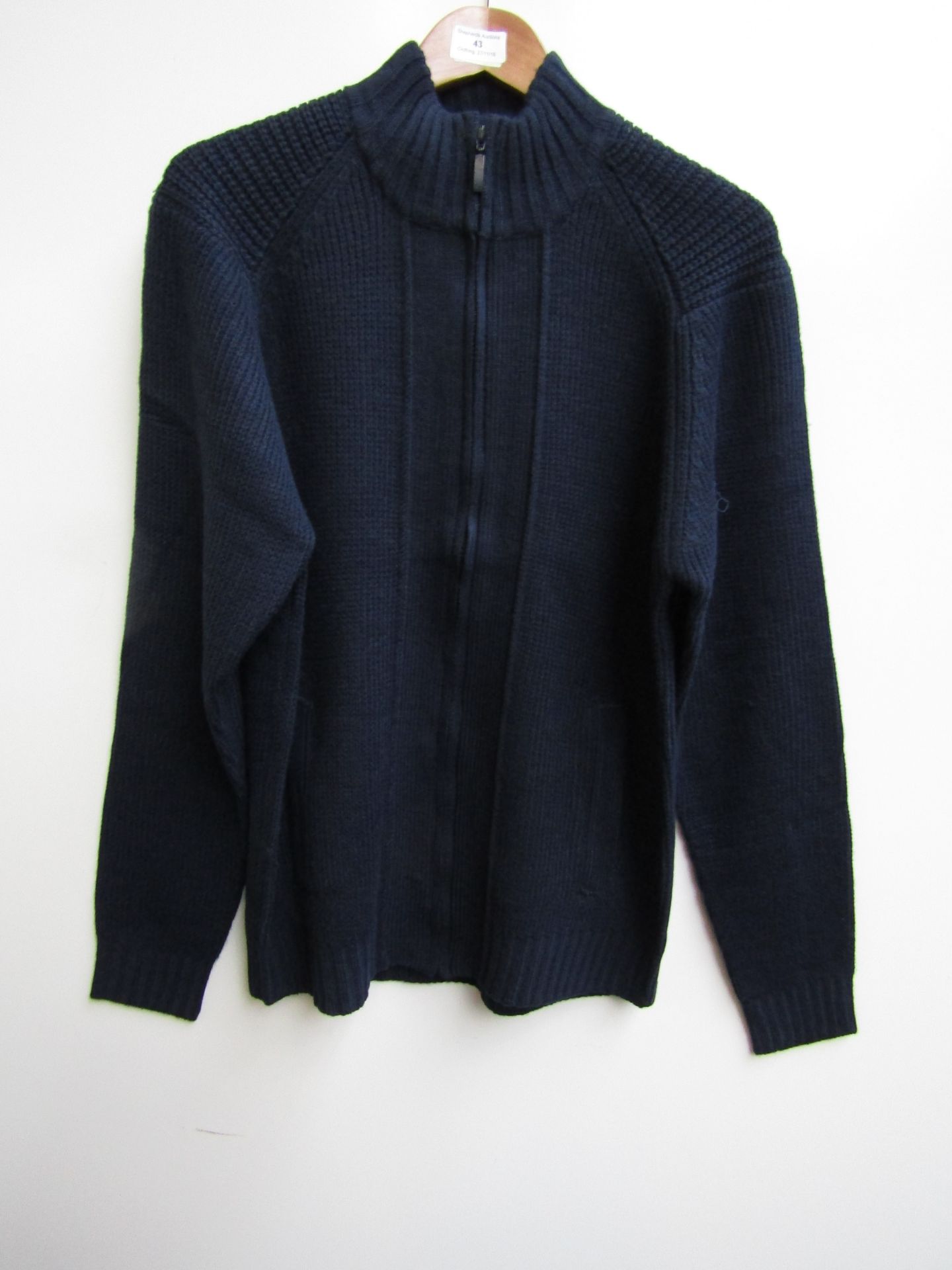 Private Member Full Zip Knitted cardigan, new with tag, size Medium