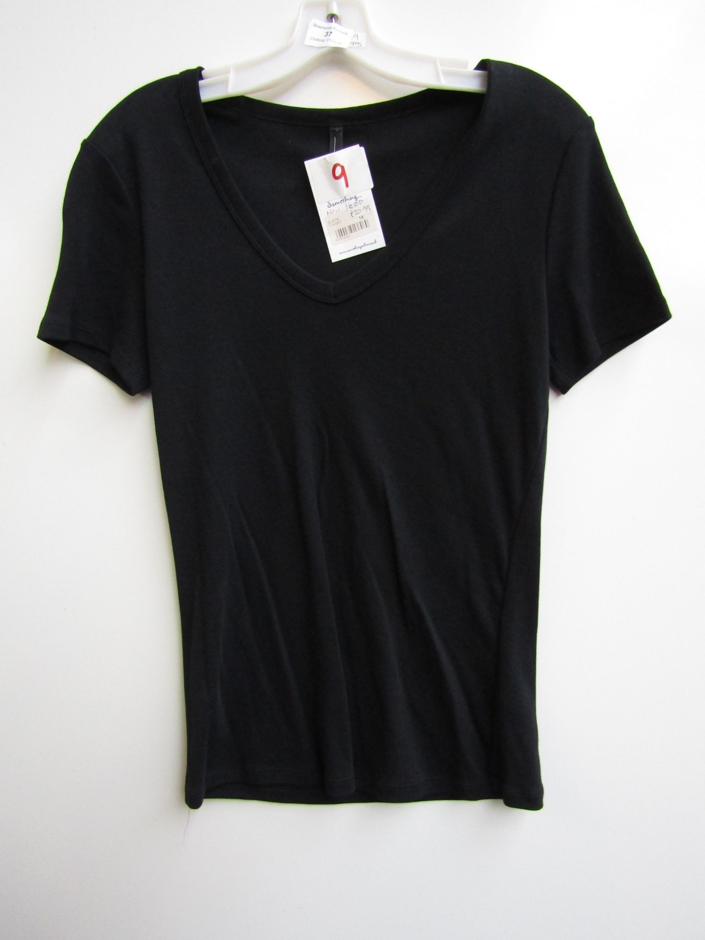 Ladies Black Vneck T-Shirt, new with tag, size 14, RRP £20.99