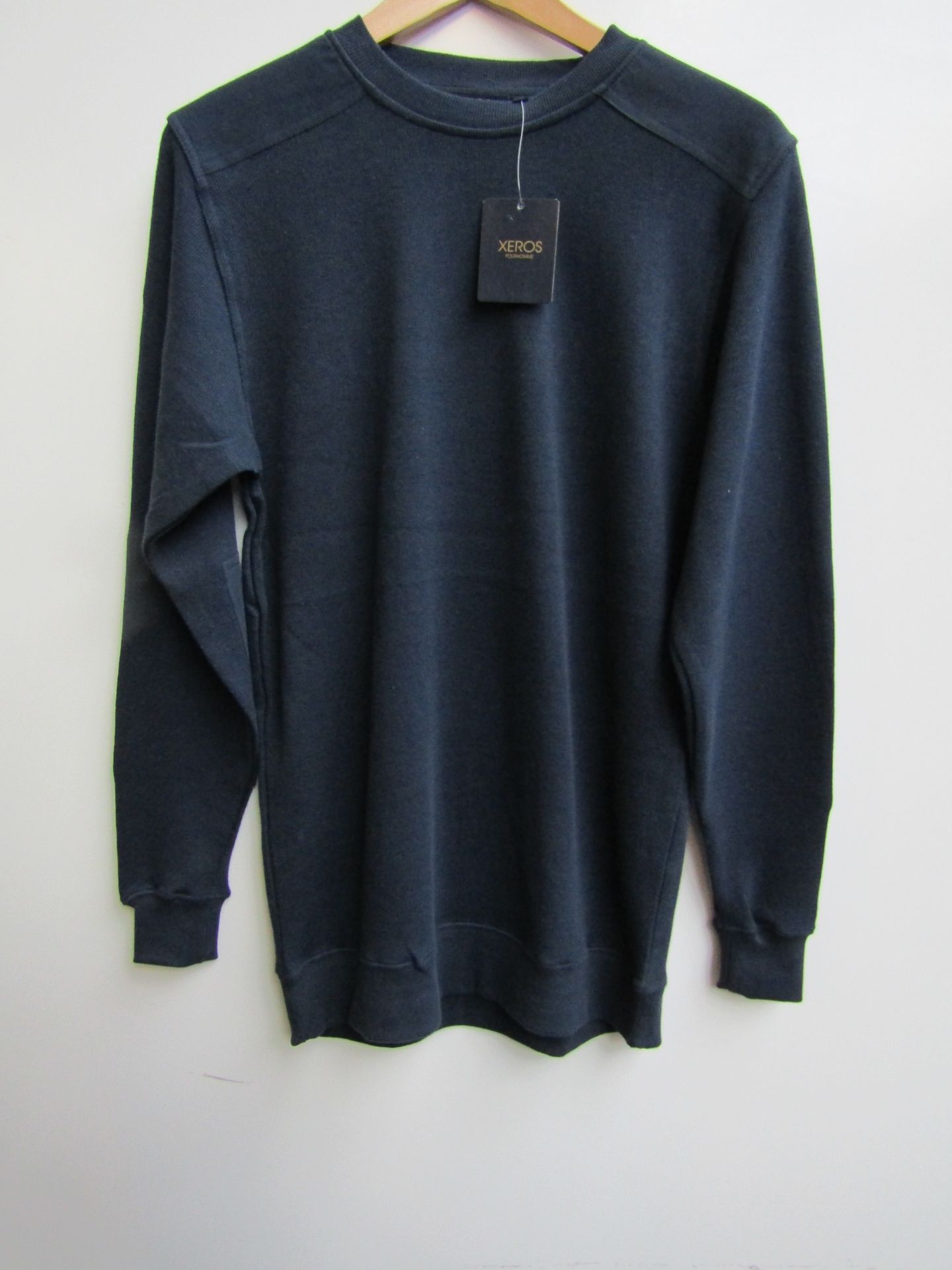 Xeros Navy Sweat Shirt, new, size Small