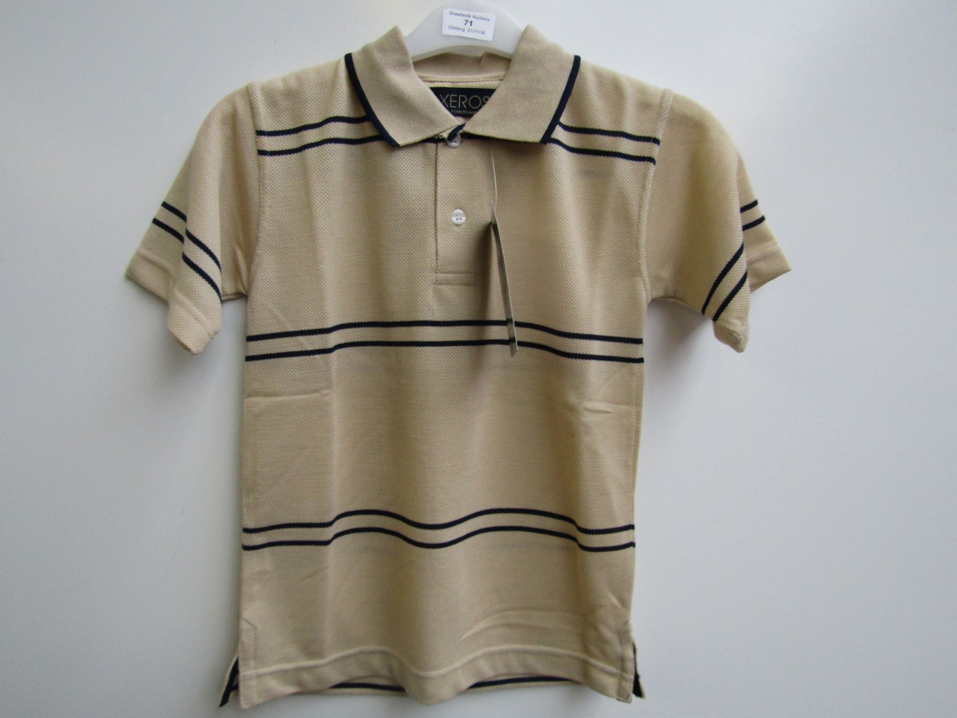 Childs Xeros Polo Shirt, new with tag, Size Medium