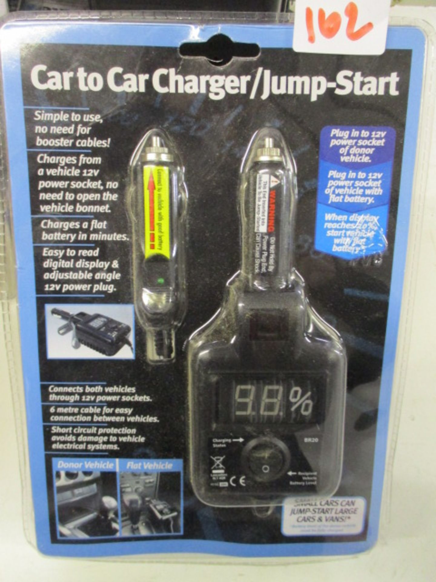 sealed unused car to car charger/jump start unit