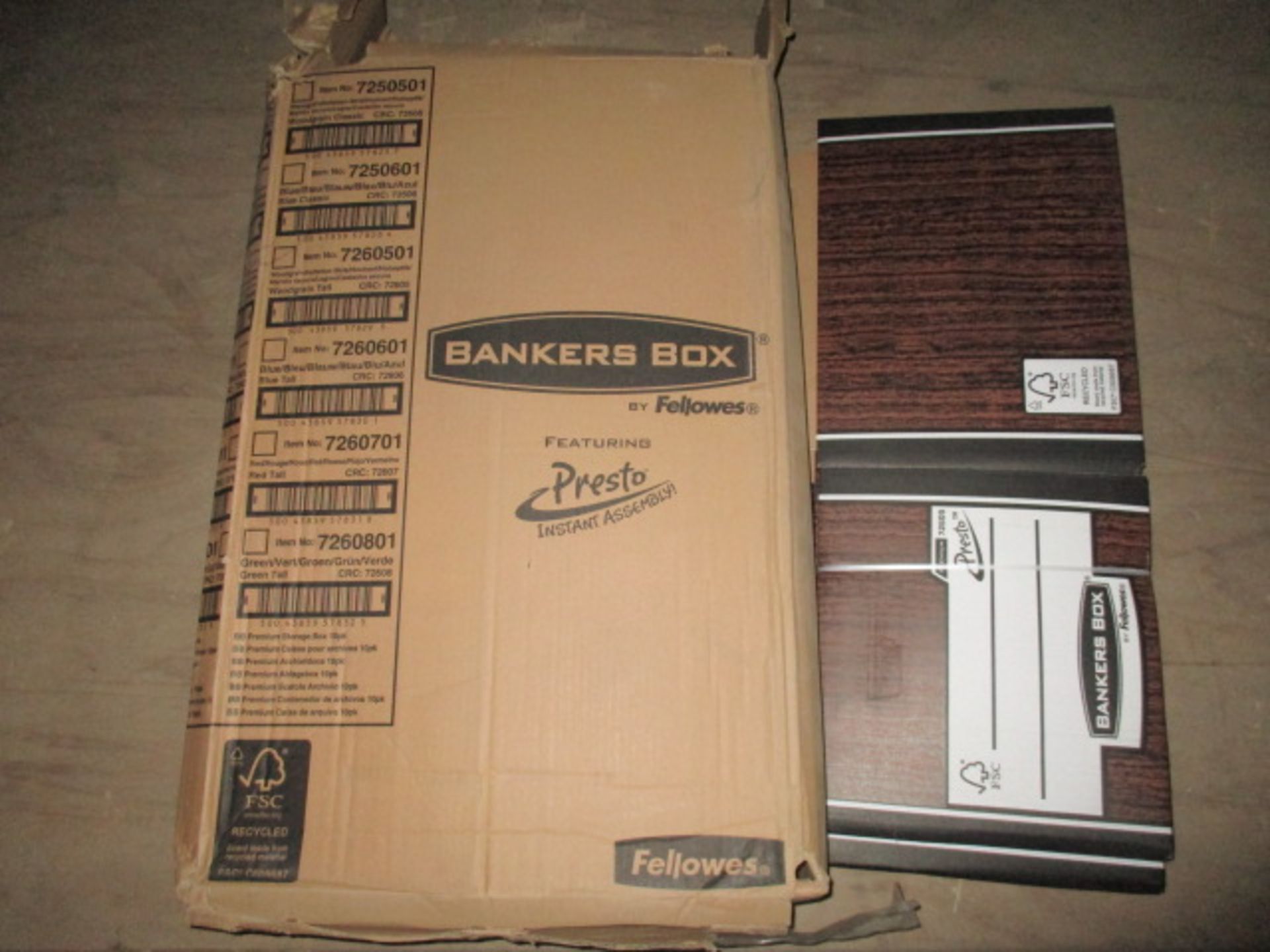 Brand new R Kive Bankers Box - 10 pack rrp £39.99 woodgrain colour . http://www.ebay.co.uk/itm/