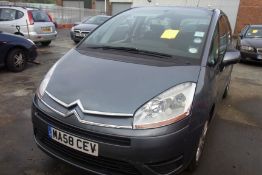 MA58 CEV - Citroen C4 Grand Picasso SX HDI - with V5 - No Keys