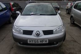 HY55 HFH – Renault Megane DY-MIQUE VVT 115 A with V5 - No Keys