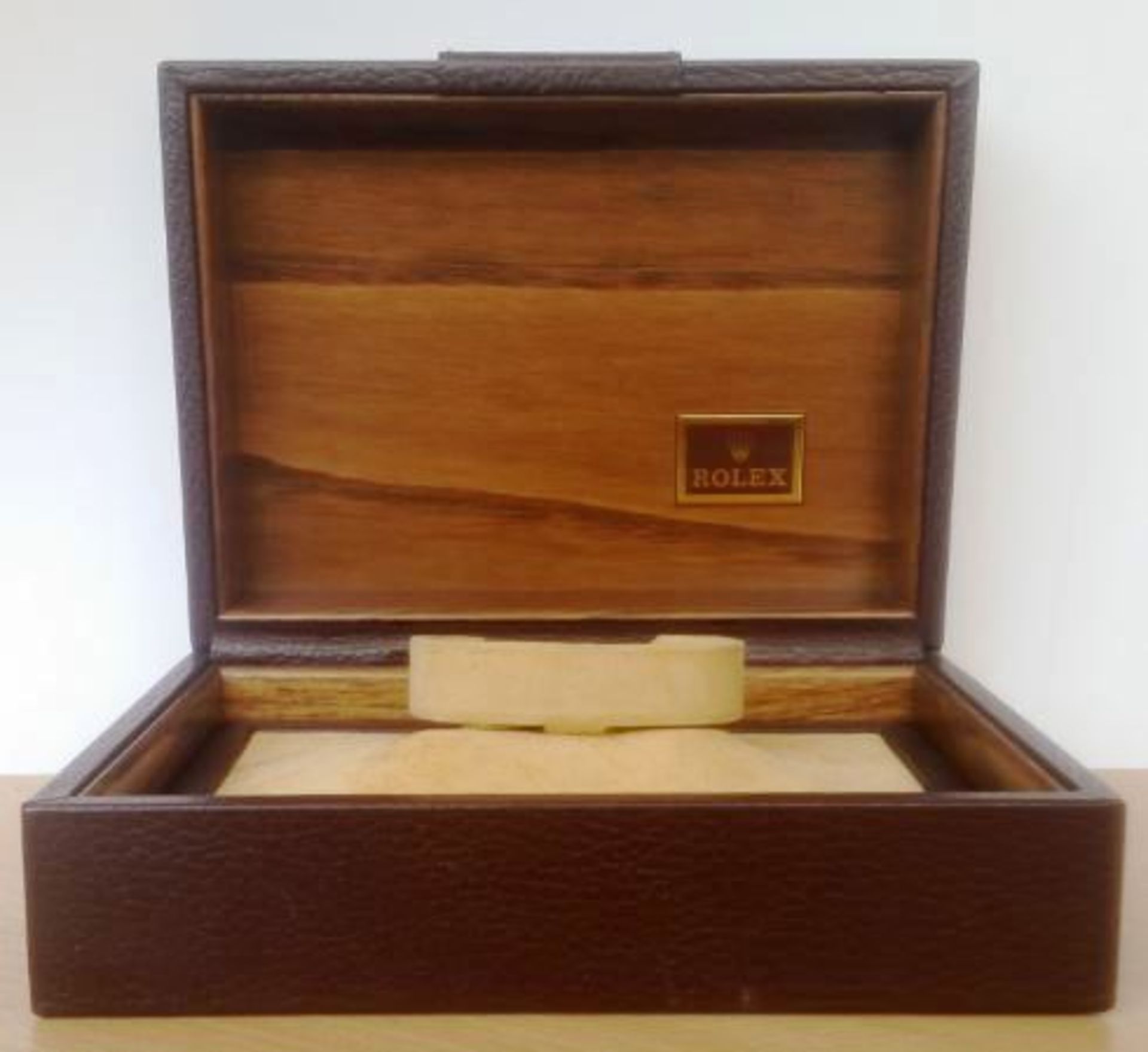 Rolex Brown Leather Presentation Watch Box - Image 4 of 4