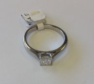 Platinum Single Stone Diamond Ring. RRP £2,475