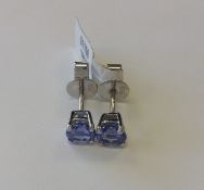 White Gold Tanzanite Earrings. RRP £1,150