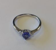 White Gold Tanzanite and Diamond Ring. RRP £1,730