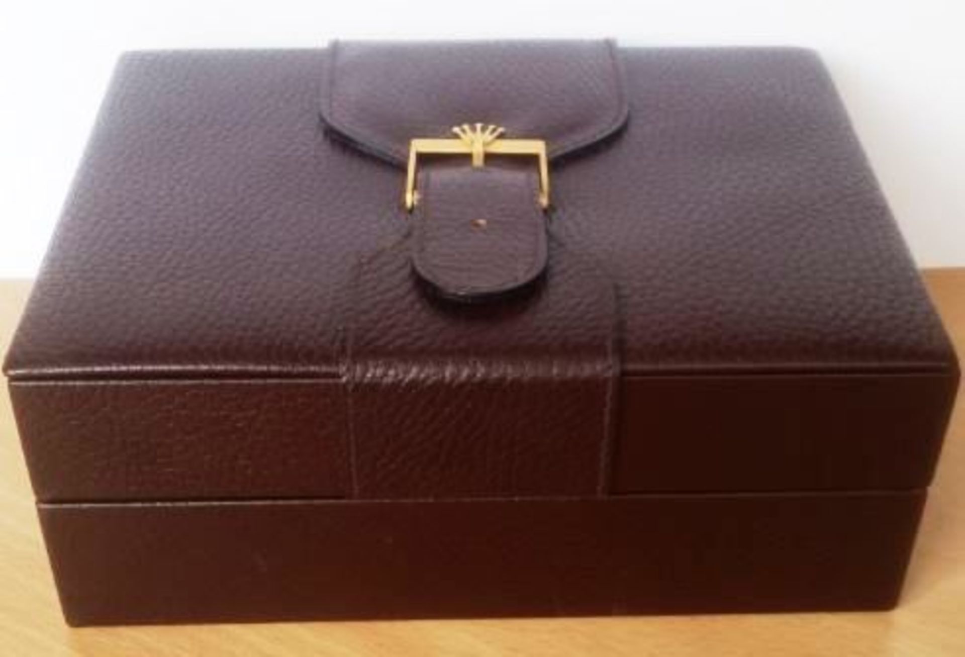 Rolex Brown Leather Presentation Watch Box