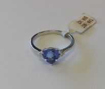 White Gold Tanzanite and Diamond Ring. RRP £2,860