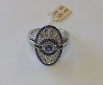 White Gold Sapphire and Diamond Ring. RRP £1,360