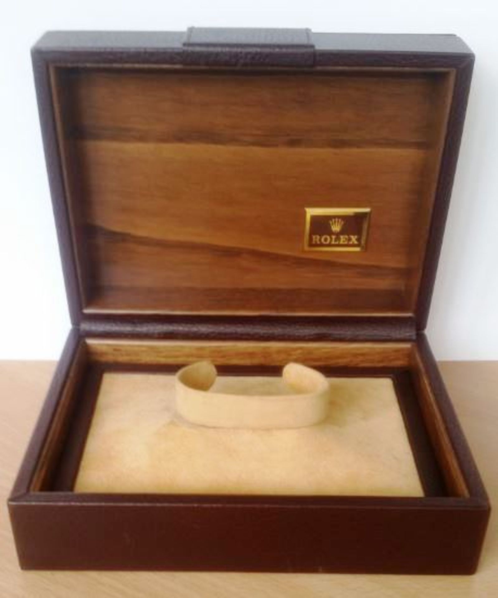 Rolex Brown Leather Presentation Watch Box - Image 2 of 4