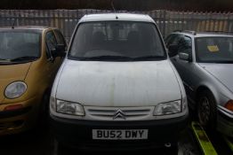 BU52 DWY - Citroen Berlingo 1.9D 600