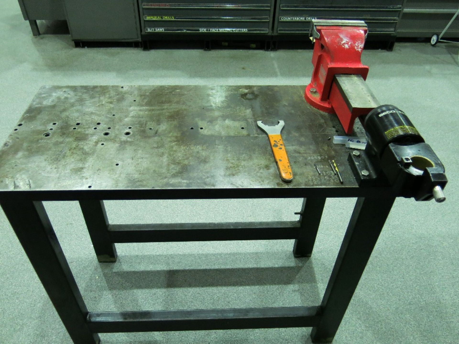 Steel tool setting stand