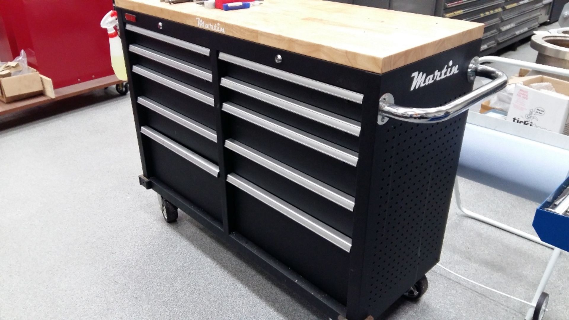 CSPS mobile 10-drawer tool cabinet with tooling contents for Hurco VMX64 - Image 2 of 12