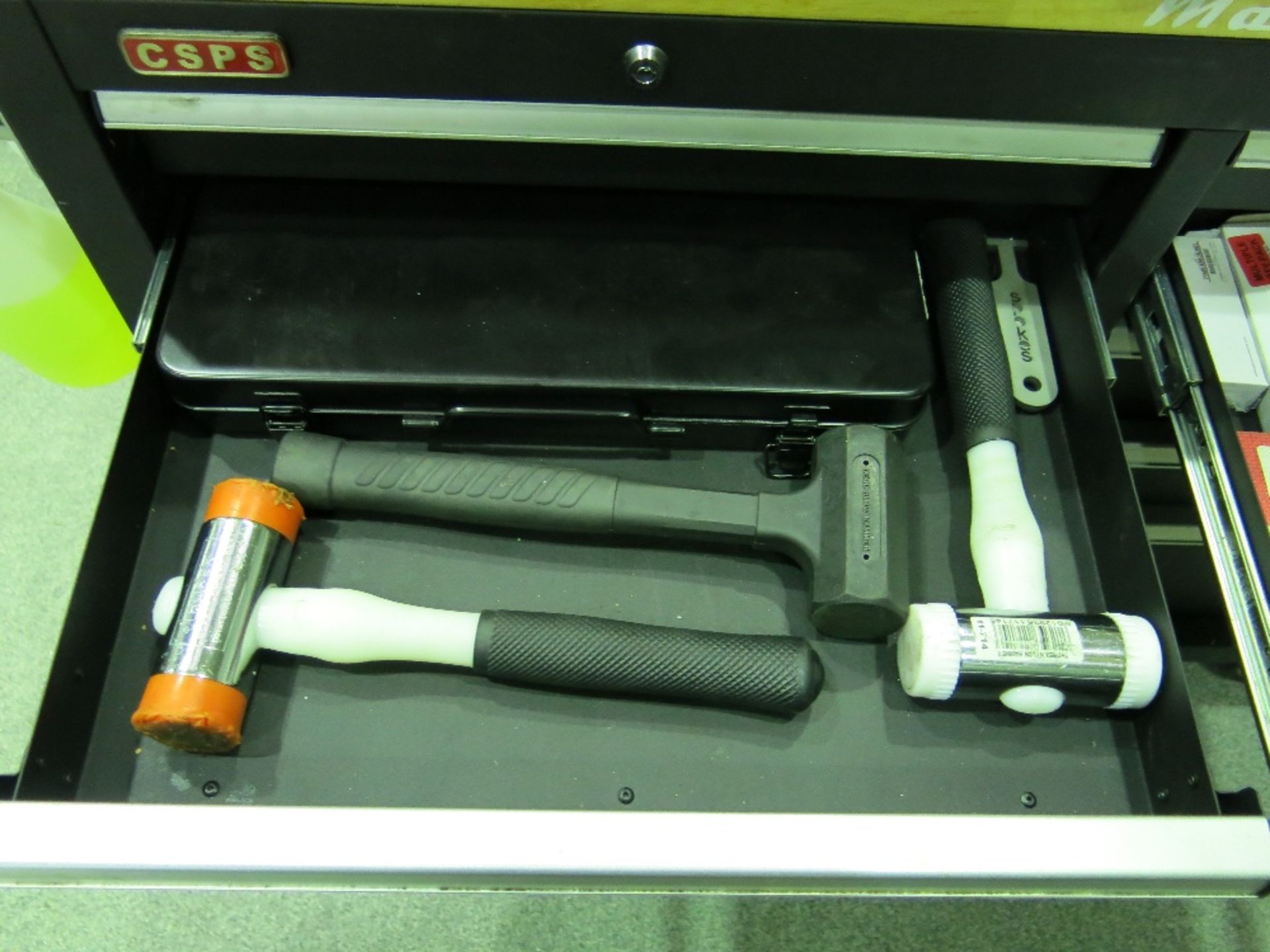 CSPS mobile 10-drawer tool cabinet with tooling contents for Hurco VMX64 - Image 3 of 12