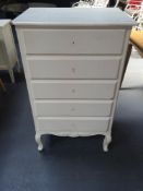 Annabelle Five Drawer Tall Chest