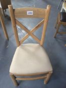 High Back Dining Chair with Padded Cushioned Seat