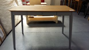 Oak and Grey Console Table