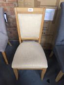 High Back Wooden Dining Chair with Padded Cushioned Seat