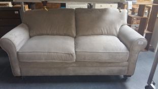 Grey Upholstered Three Seater Sofa