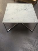 Marble Effect Square Coffee Table