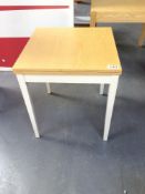 Oak and Cream Extendable Table
