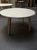 White Circular Coffee Table