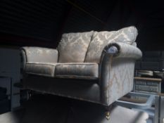 Floral Pattern Upholstered Two Seater Sofa