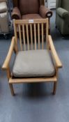 Wooden Framed Garden Chair with Cushions