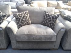 Grey Upholstered Armchair
