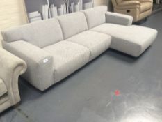 Furninova Grey Upholstered L shape corner sofa