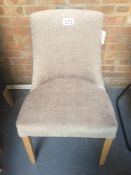 Beige Upholstered Dining Chair