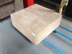 Beige Upholstered Sofa Stool