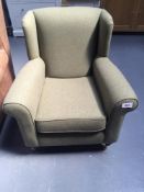 Green Upholstered Armchair