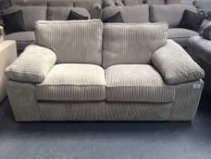 Beige Upholstered Two Seater Sofa