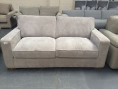 Grey Upholstered Three Seater Sofa