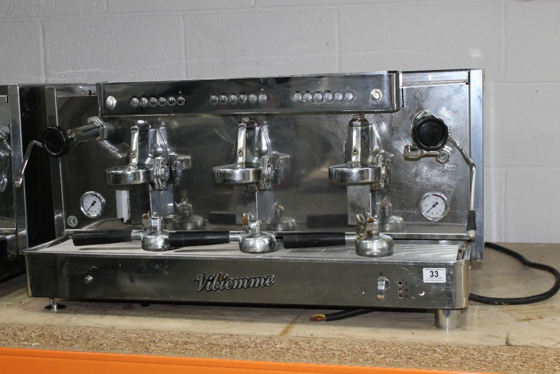 Viliemme Three Group Espresso Coffee Machine with 3 knockout heads