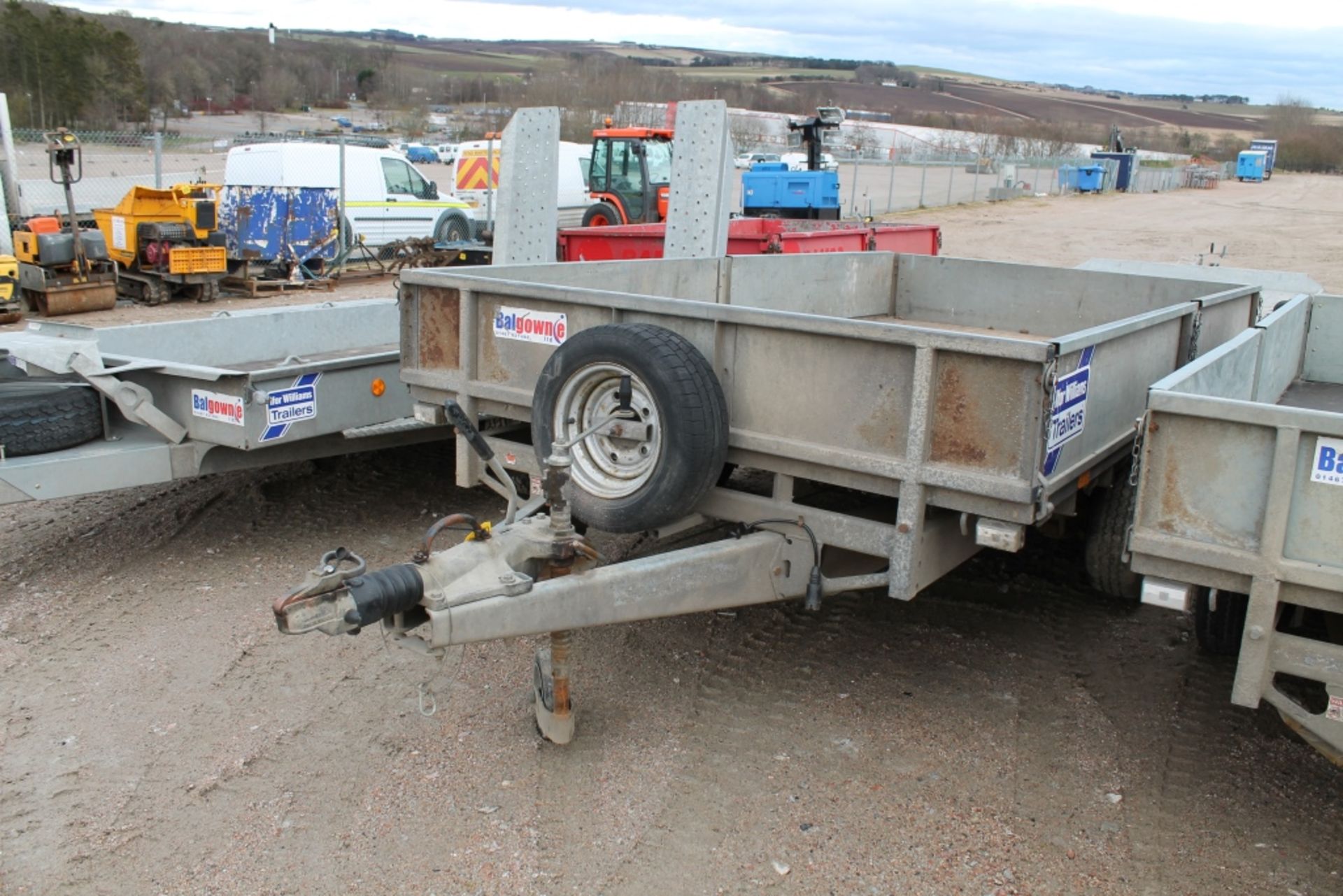 IFOR WILLIAMS 12 FT FLAT BED TRAILER C/W DROPSIDES