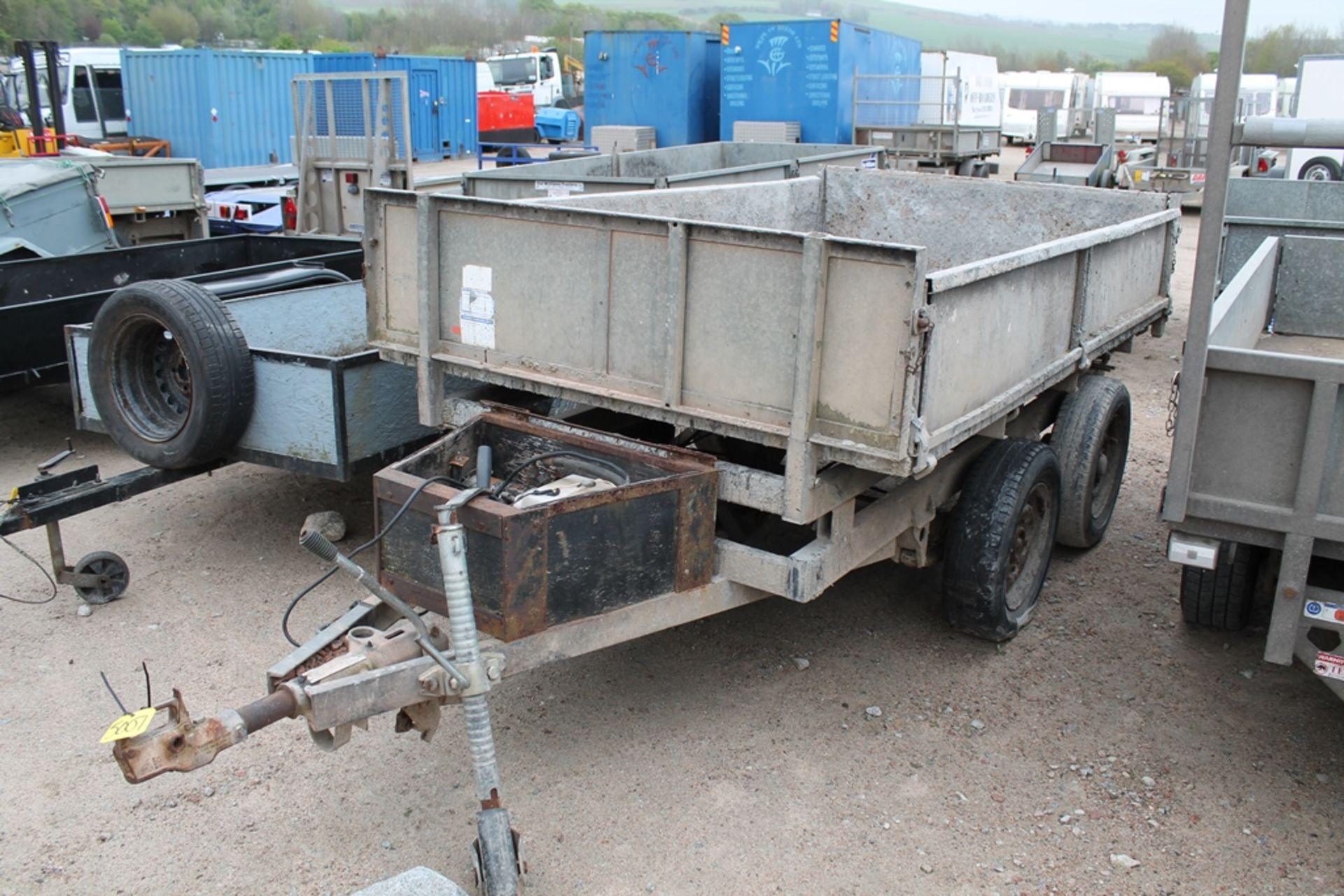 IFOR WILLIAMS TIPPING TRAILER C/W HYDRAULIC PUMP